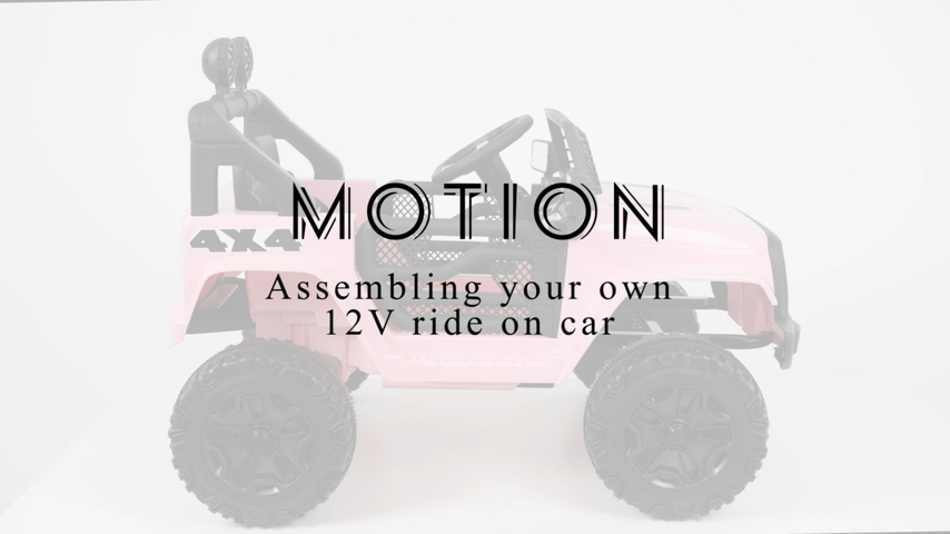 Ride On Truck for Kids with Remote Control and LED Lights - 12V Electric Car Toy