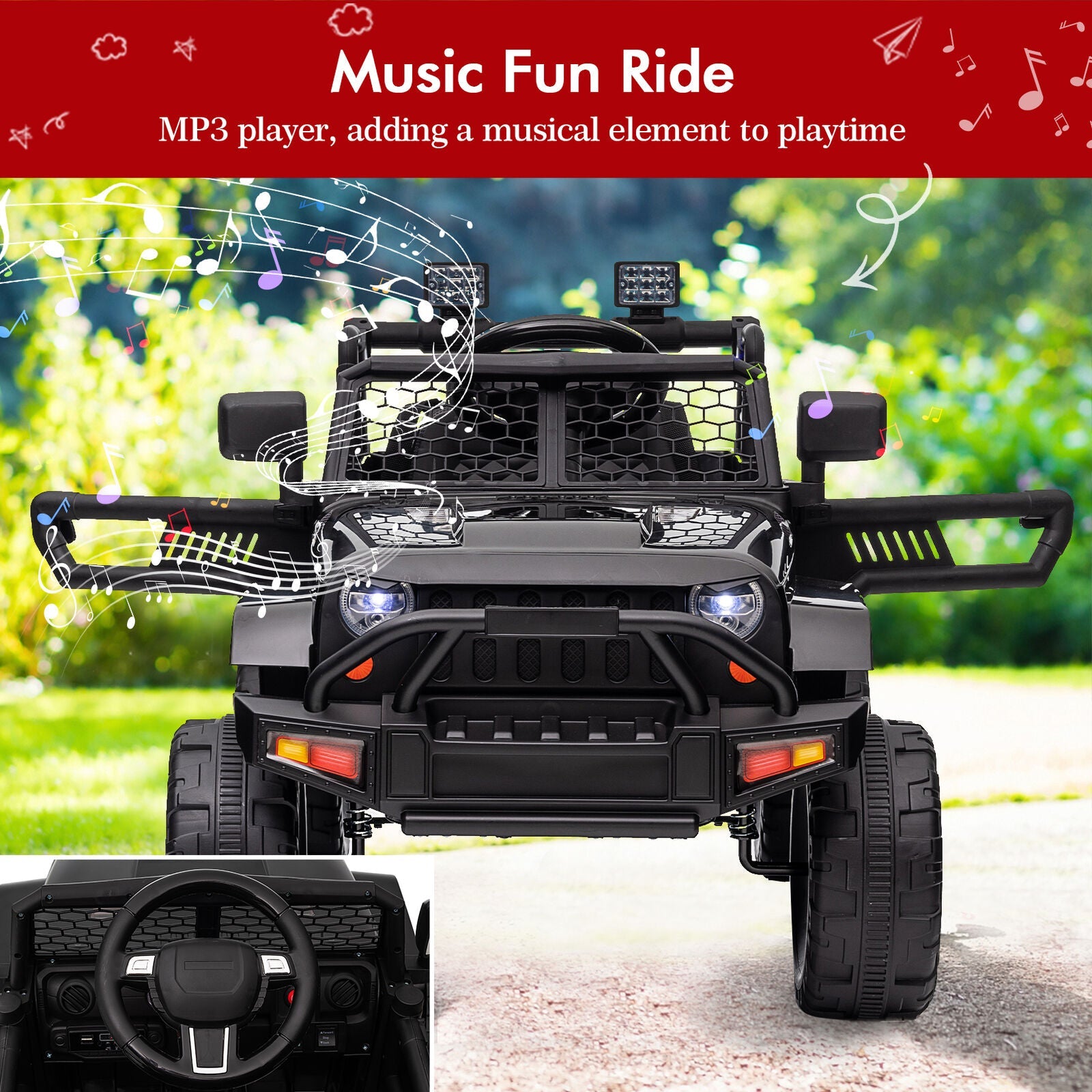 Electric Ride-On Car for Kids Ages 3-8: The Perfect Toy Truck for Young Drivers!