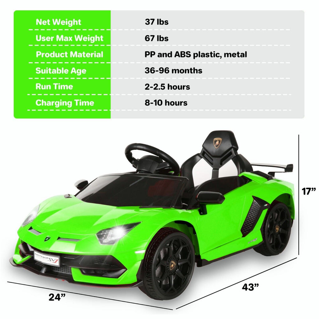 12V Electric Ride-On Car for Kids - Lamborghini & Mercedes Benz G500 in 1