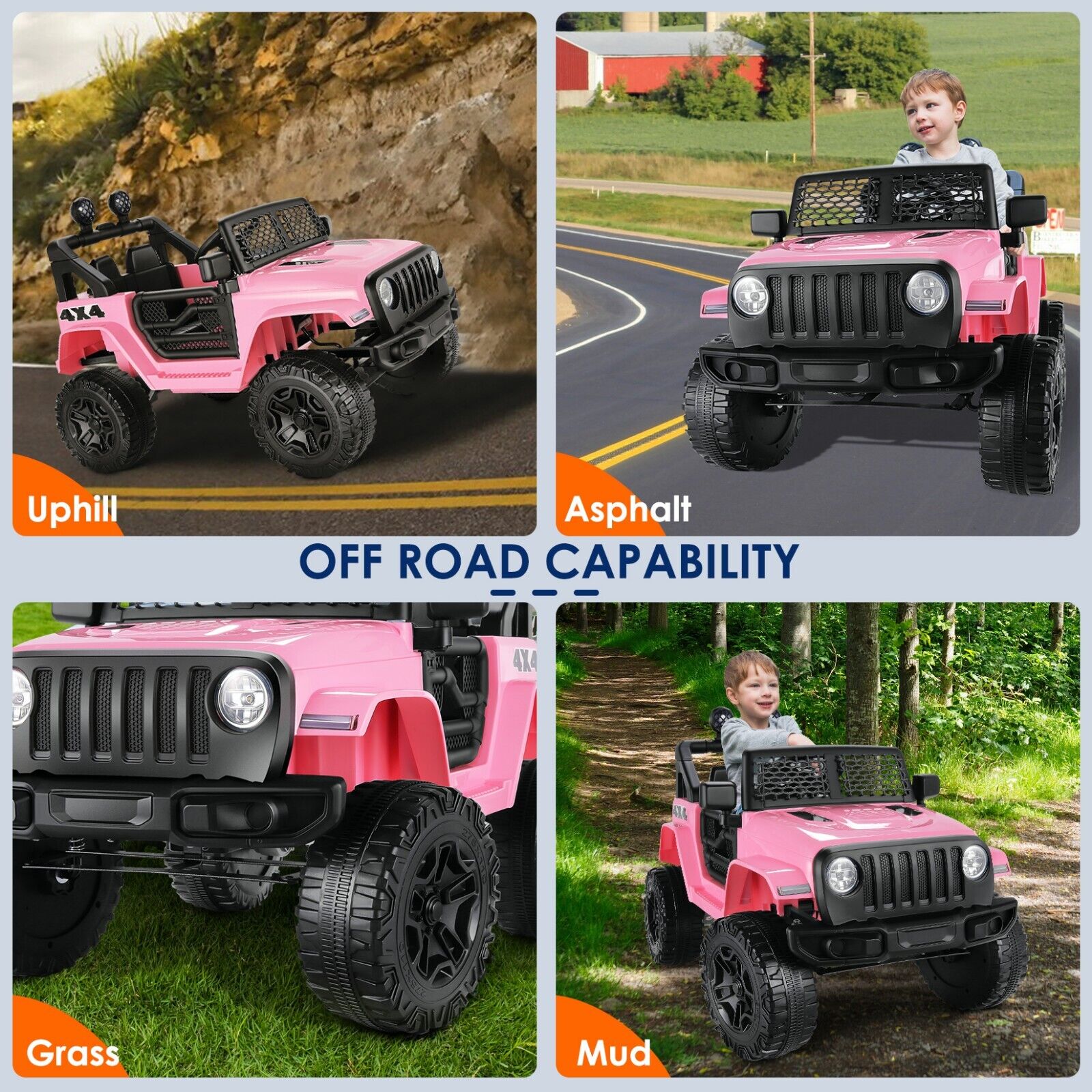 12V Electric Ride-On Car for Kids - Lamborghini & Mercedes Benz G500 Models