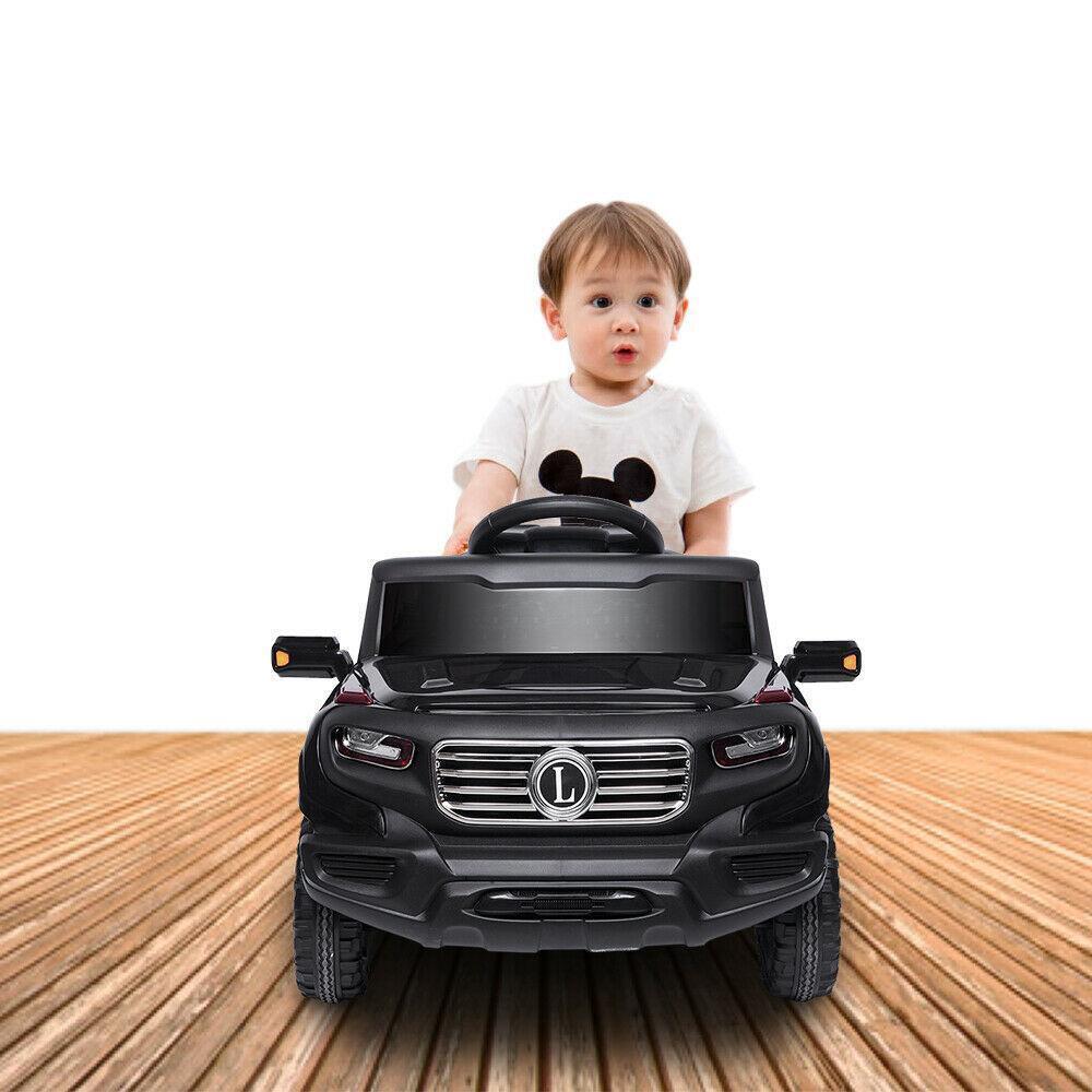 Electric Ride-On Car for Kids with 3 Speed Modes and Remote Control - Black