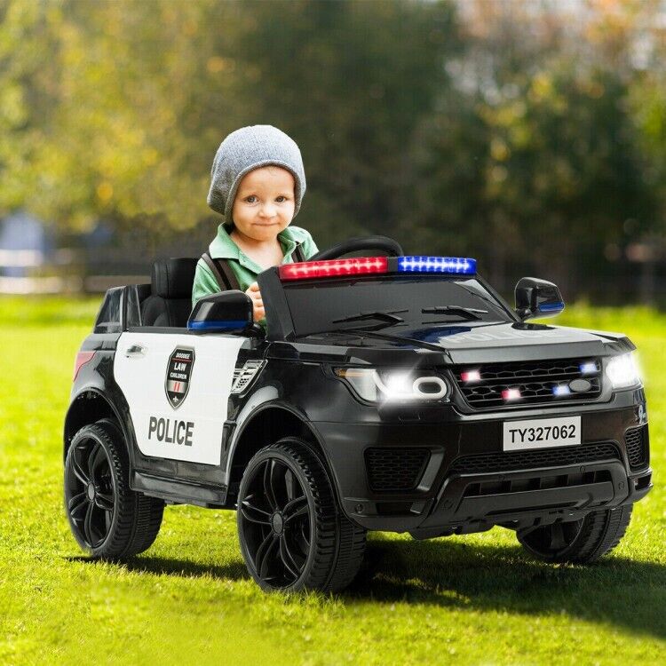 Electric Ride On Car for Kids with 3 Speeds, Lights, Music & Remote Control - 12V