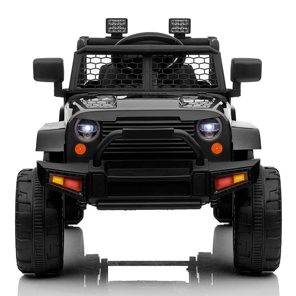 Electric Ride-On Car for Kids with Parental Remote Control - Black