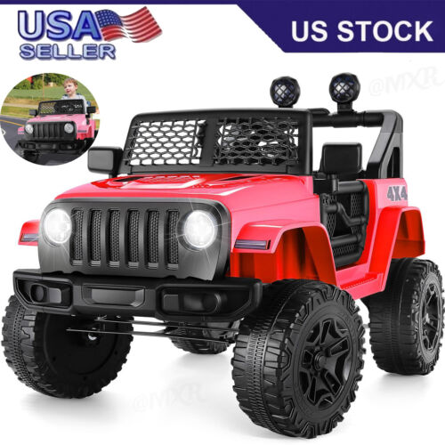 Electric Ride-On Car for Kids with Remote Control, 3 Speeds, and LED Lights - 12V