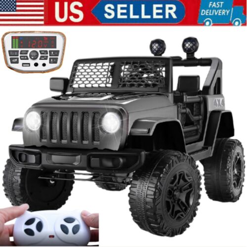 Electric Ride-On Car for Kids with Remote Control and 3 Speed Options