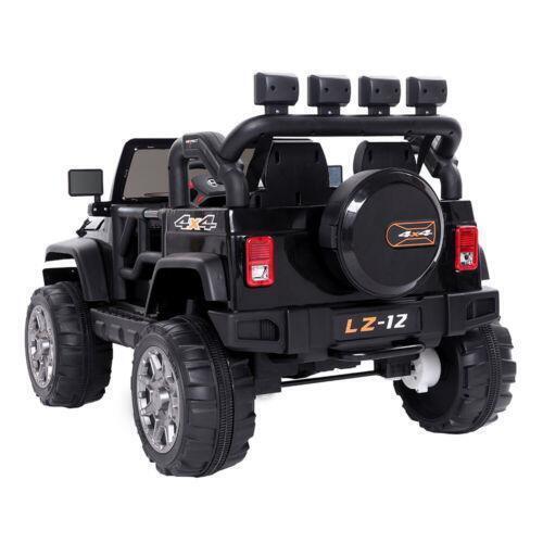Electric Ride-On Car for Kids with Remote Control and 3 Speeds - Black