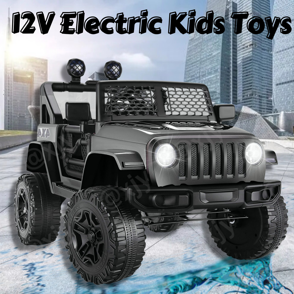 Electric Ride-On Car for Kids with Remote Control and MP3 Player - 12V Truck Design