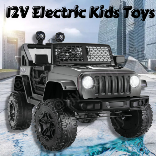 Electric Ride-On Car for Kids with Remote Control and MP3 Player - 12V Truck Design