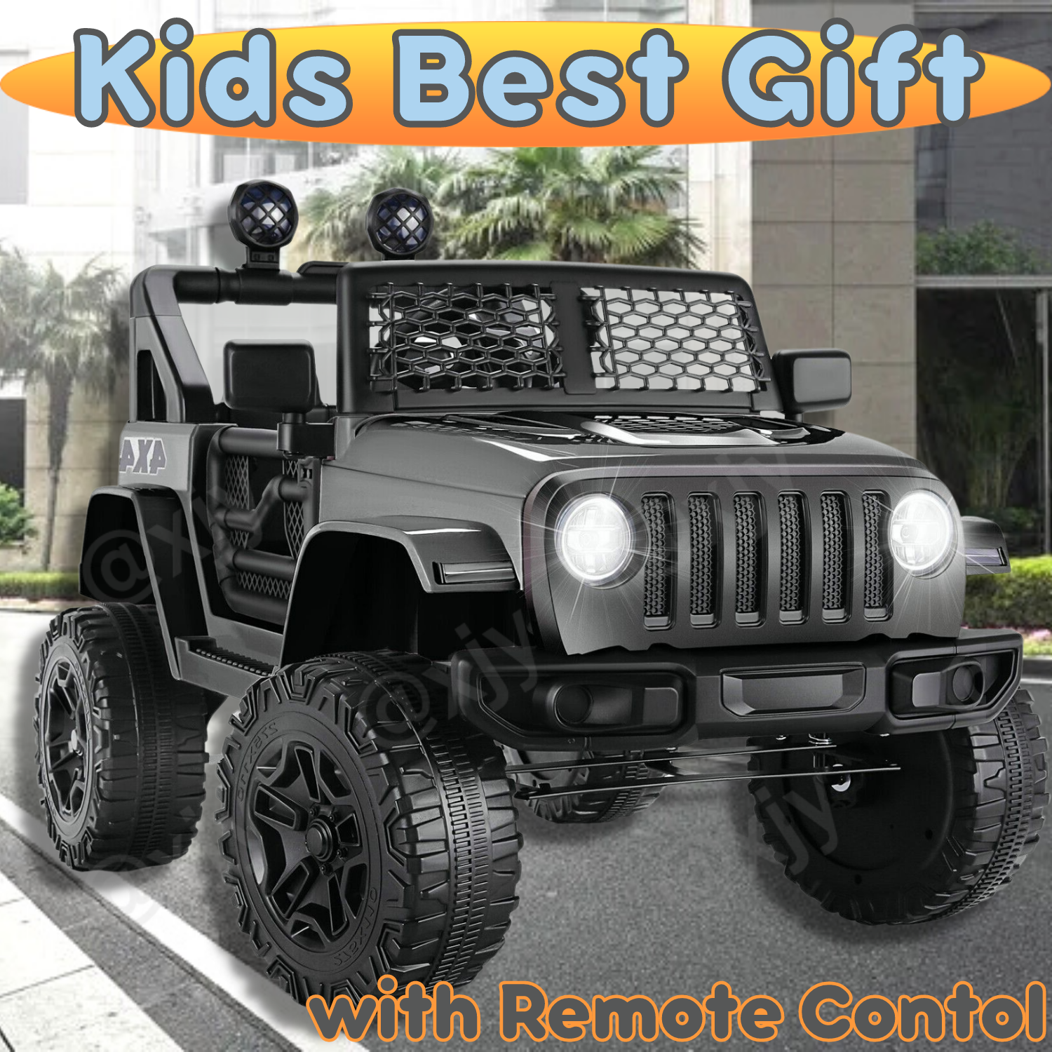 Electric Ride-On Car for Kids with Remote Control and MP3 Player