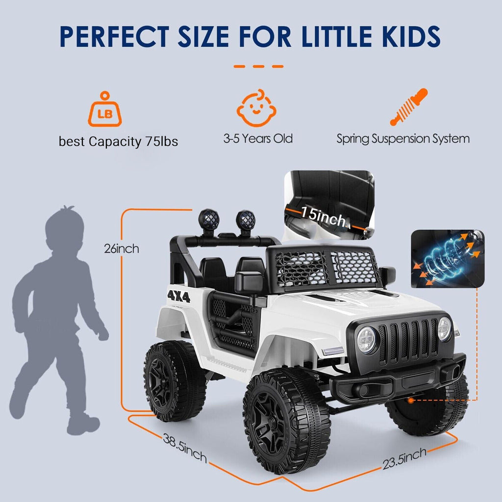 Electric Ride-On Car for Kids with Remote Control and MP3 Player