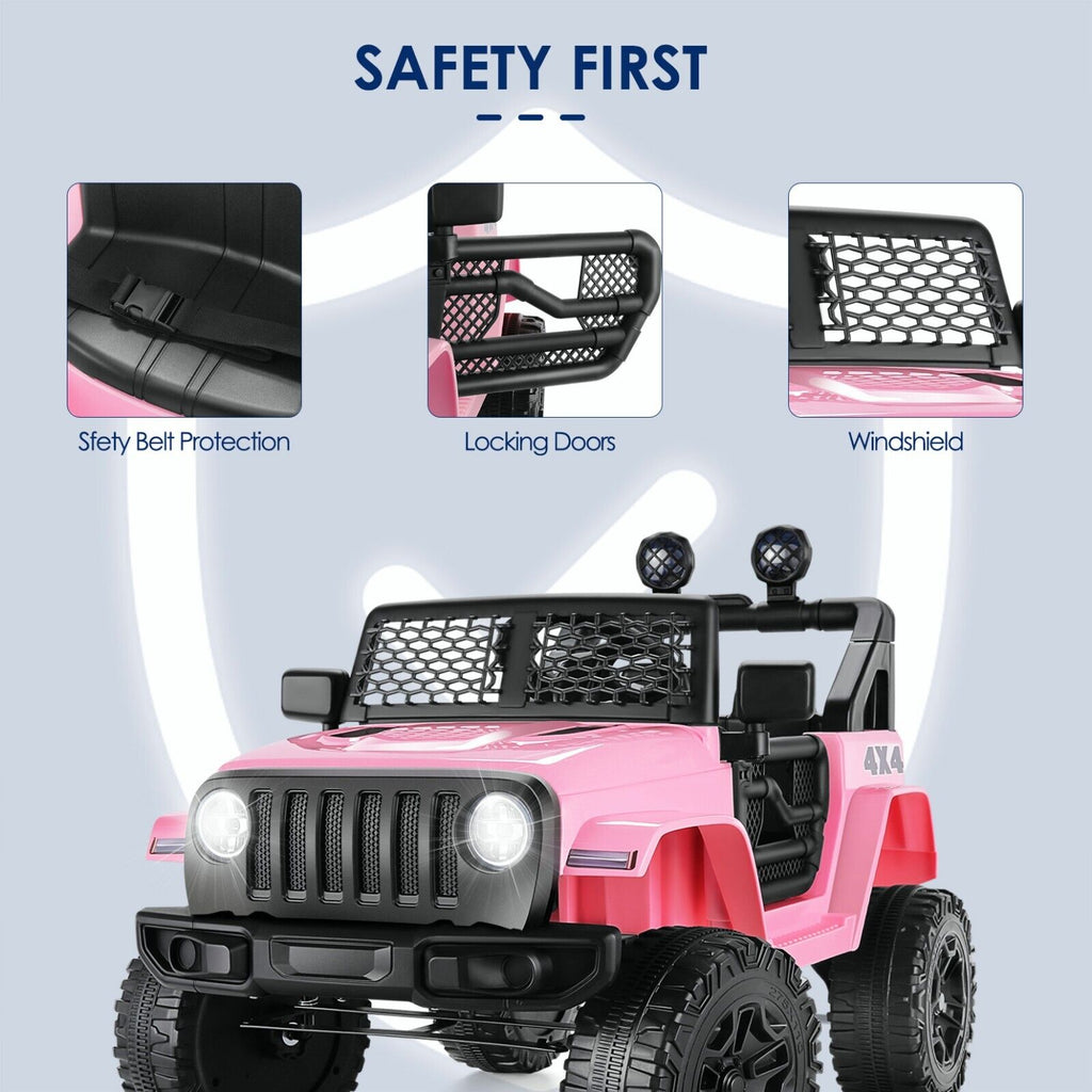 Electric Ride-On Car for Kids with Remote Control and MP3 Player