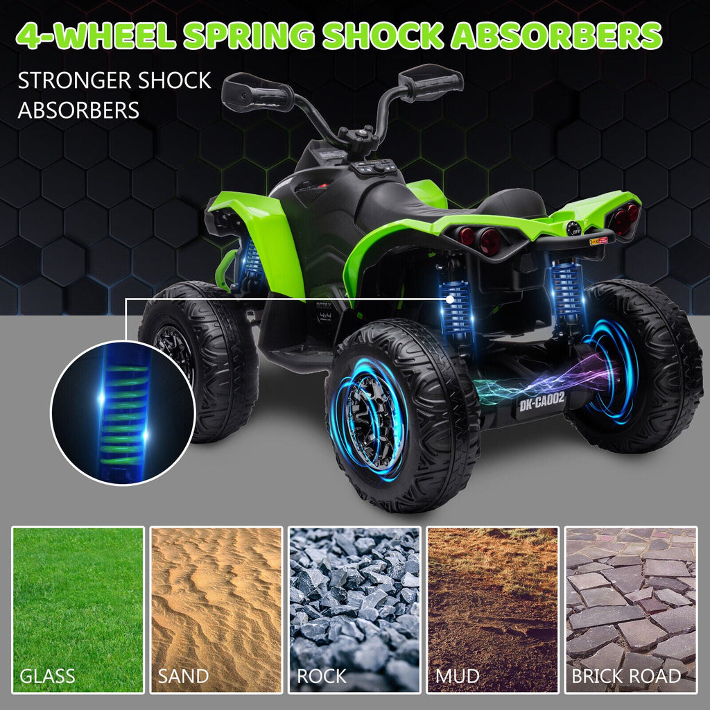 Electric Ride-On Car for Kids with Remote Control, LED Lights, and Music
