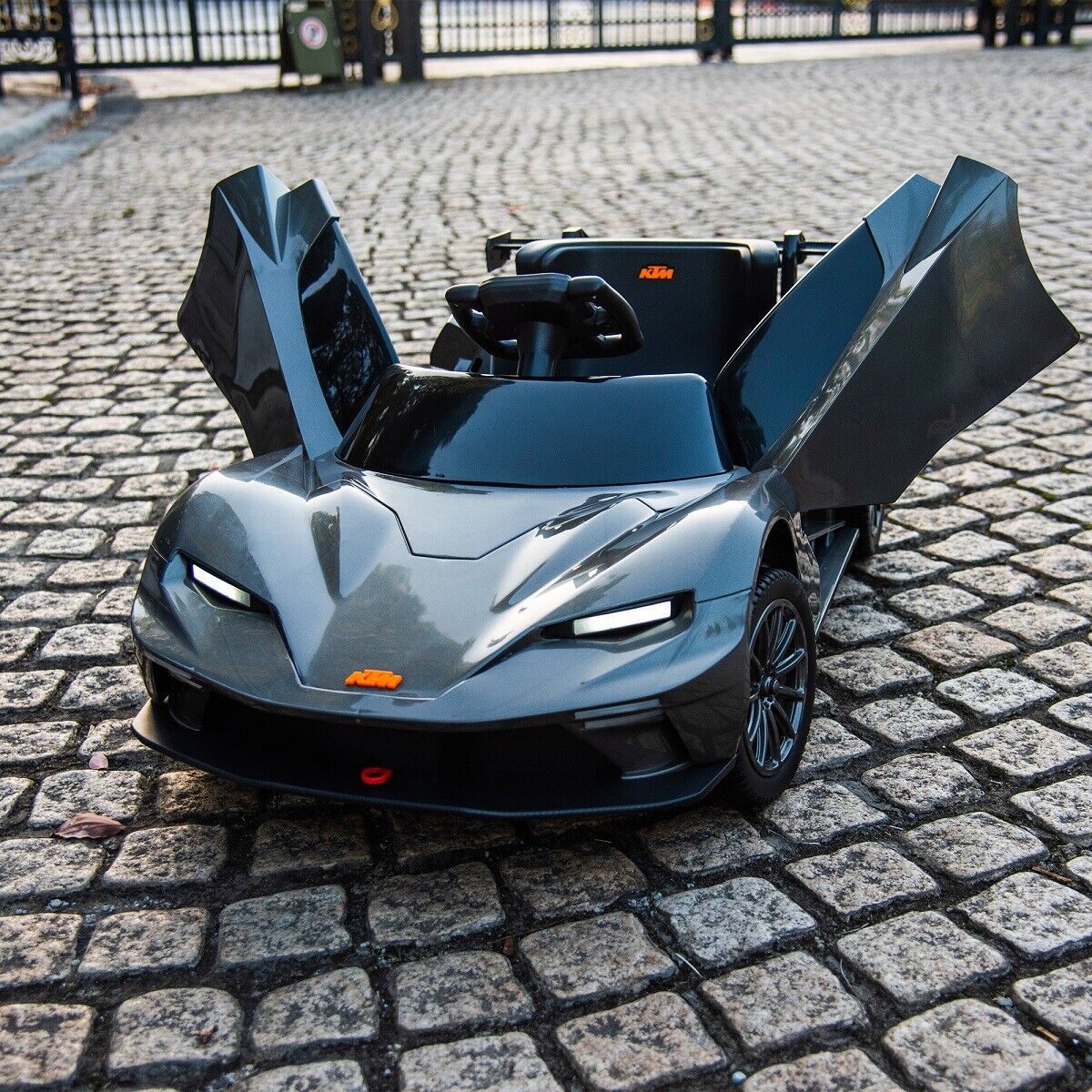 Electric Ride-on Car for Kids with Remote Control, MP3 Player, and LED Lights