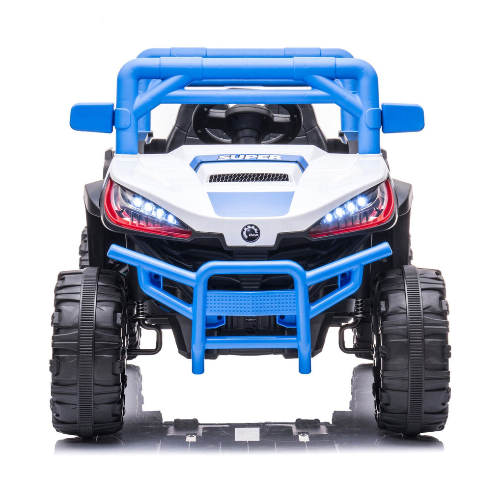 Electric Ride-On Car for Kids with Remote Control, Music, and 4 Wheels - 12V LED Edition