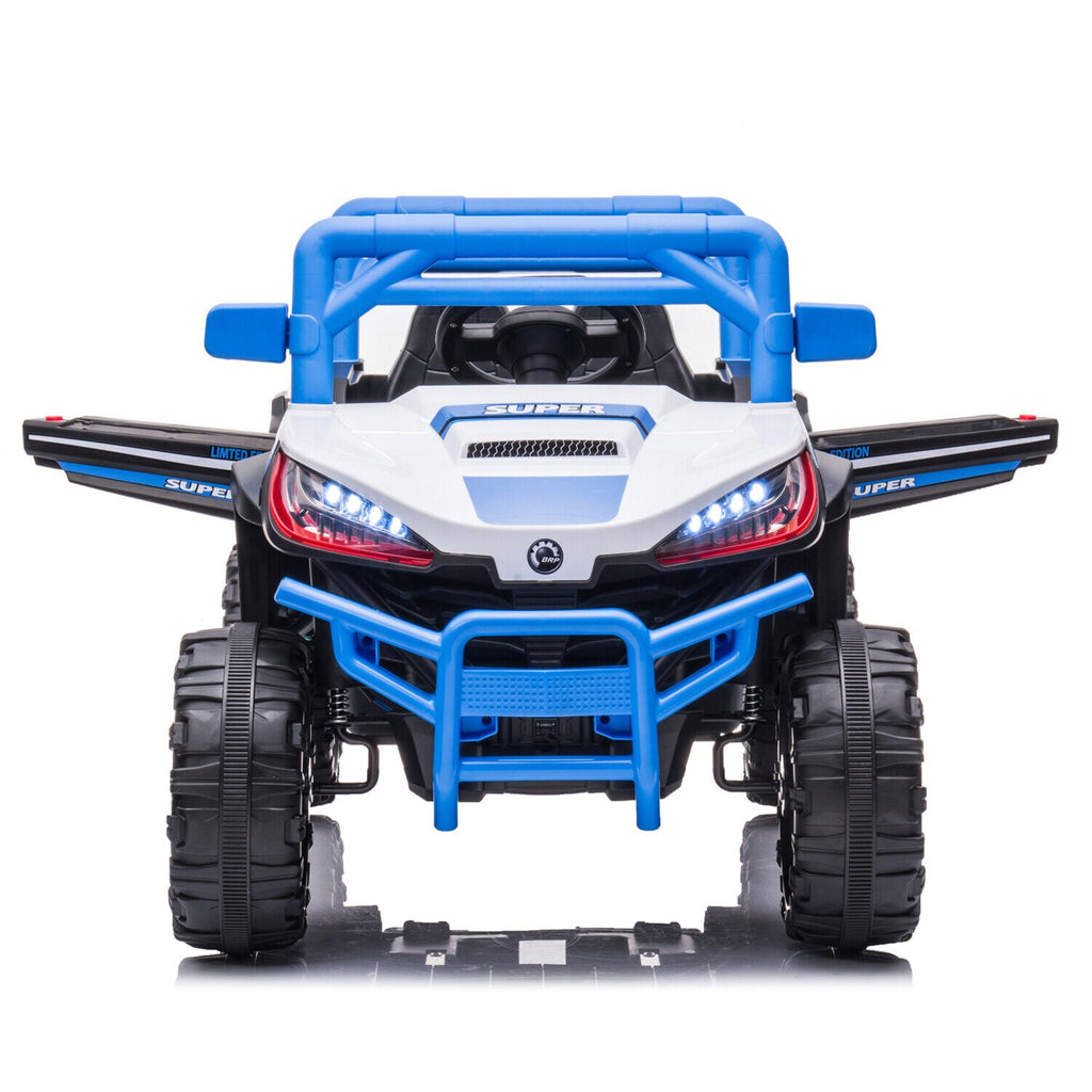 Electric Ride-On Car for Kids with Remote Control, Music, and 4 Wheels - 12V LED Edition
