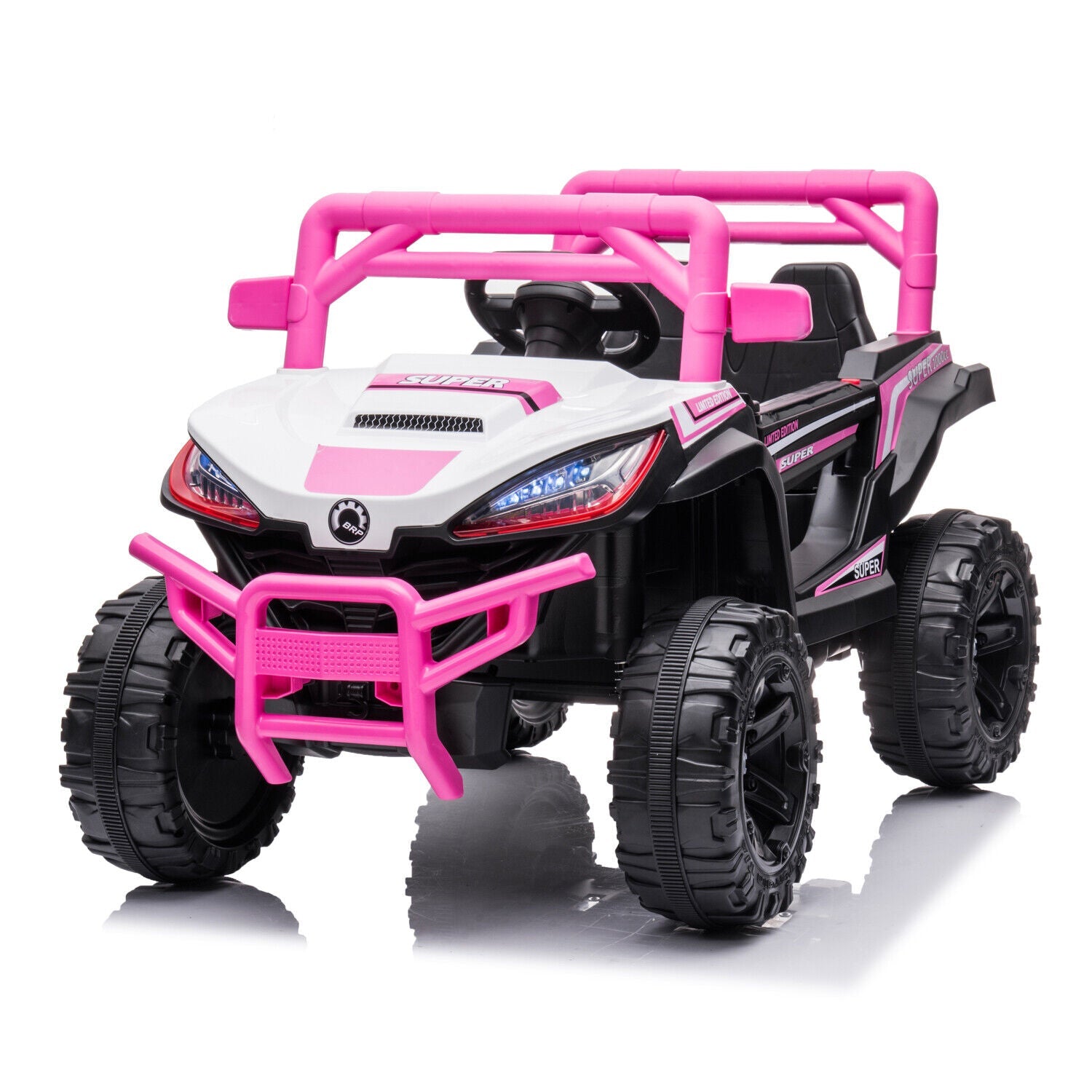 Electric Ride-On Car for Kids with Remote Control, Music, and 4 Wheels - 12V LED Edition