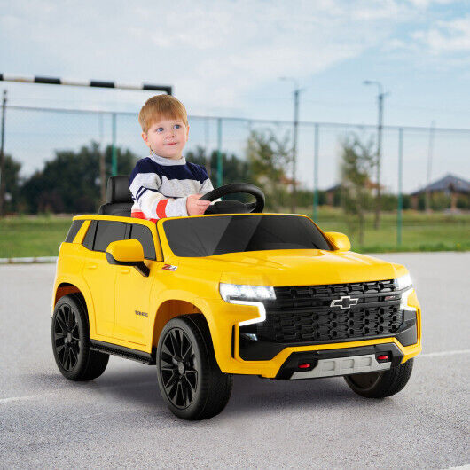 Electric Ride-On Car for Kids with Remote Control - Yellow