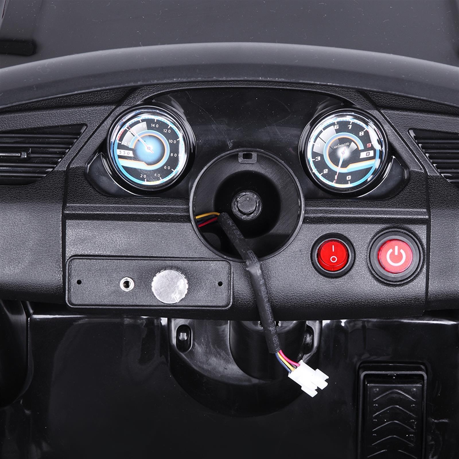 Electric Ride-On Car for Kids with Seat Belt, Music, Lights, and Remote Control