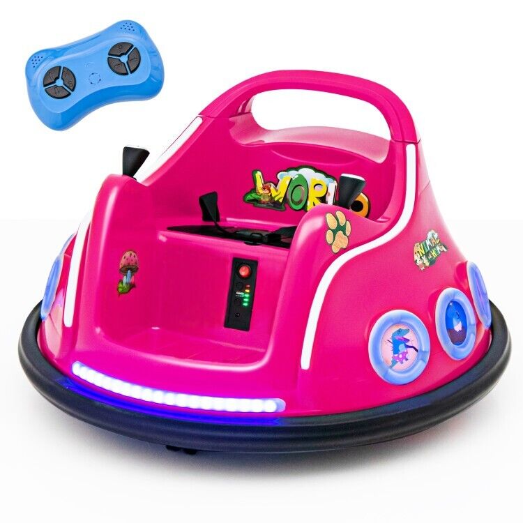 Electric Ride On Car for Toddlers with Remote Control and LED Lights
