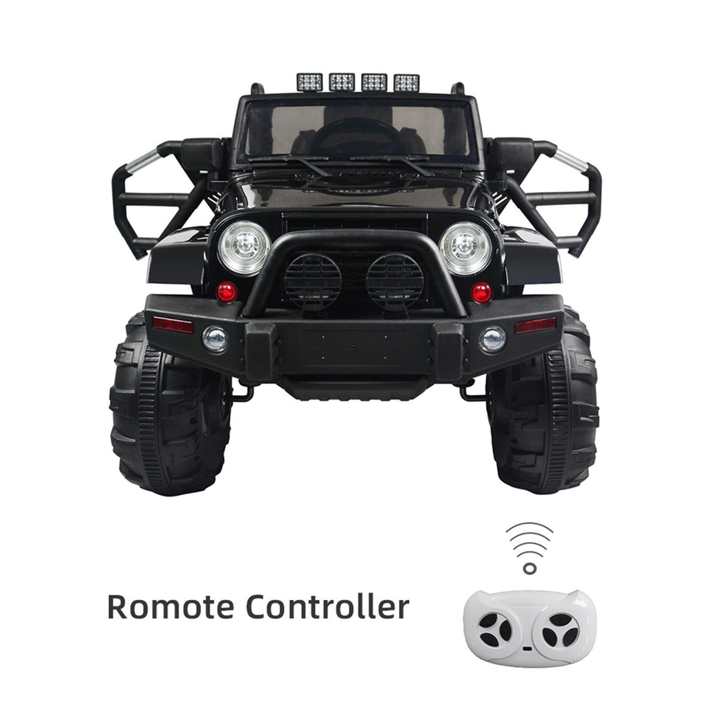 Electric Ride-On Car Truck for Kids with Remote Control, MP3 Player, and LED Lights - 3 Speed Options