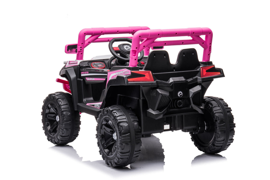 Electric Ride-On Car Truck for Kids with Remote Control, Music, and LED Lights - 12V One-Button Start