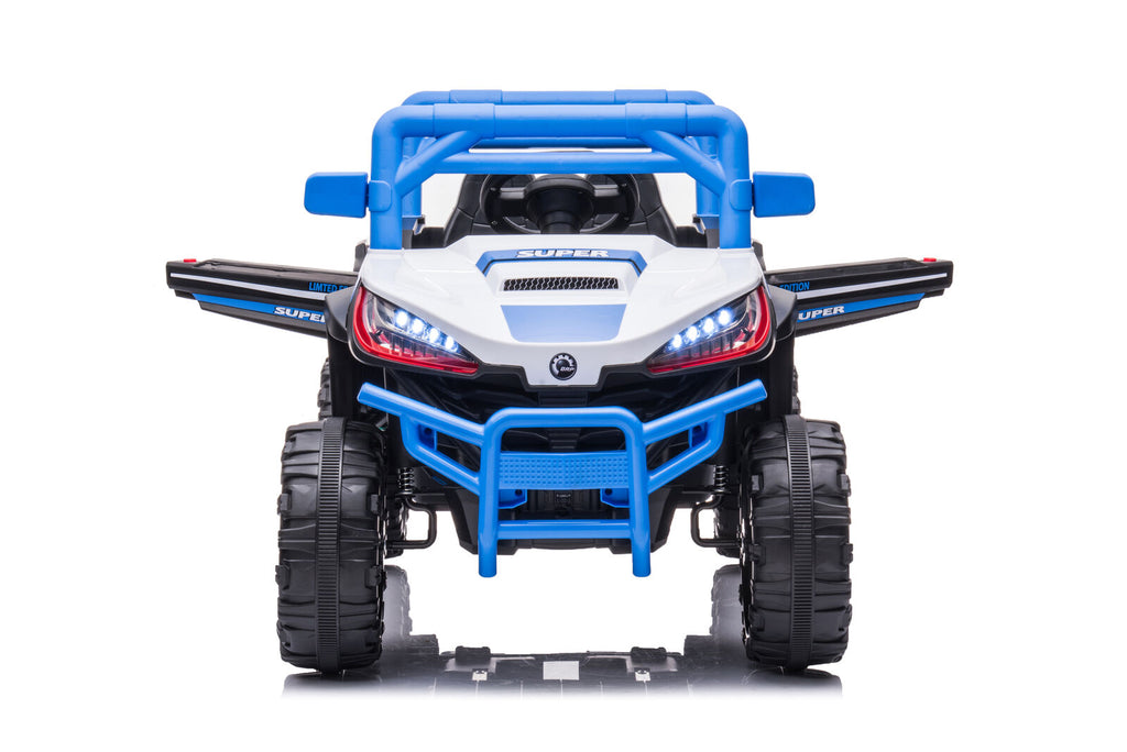 Electric Ride-On Car Truck for Kids with Remote Control, Music, and LED Lights - 12V One-Button Start