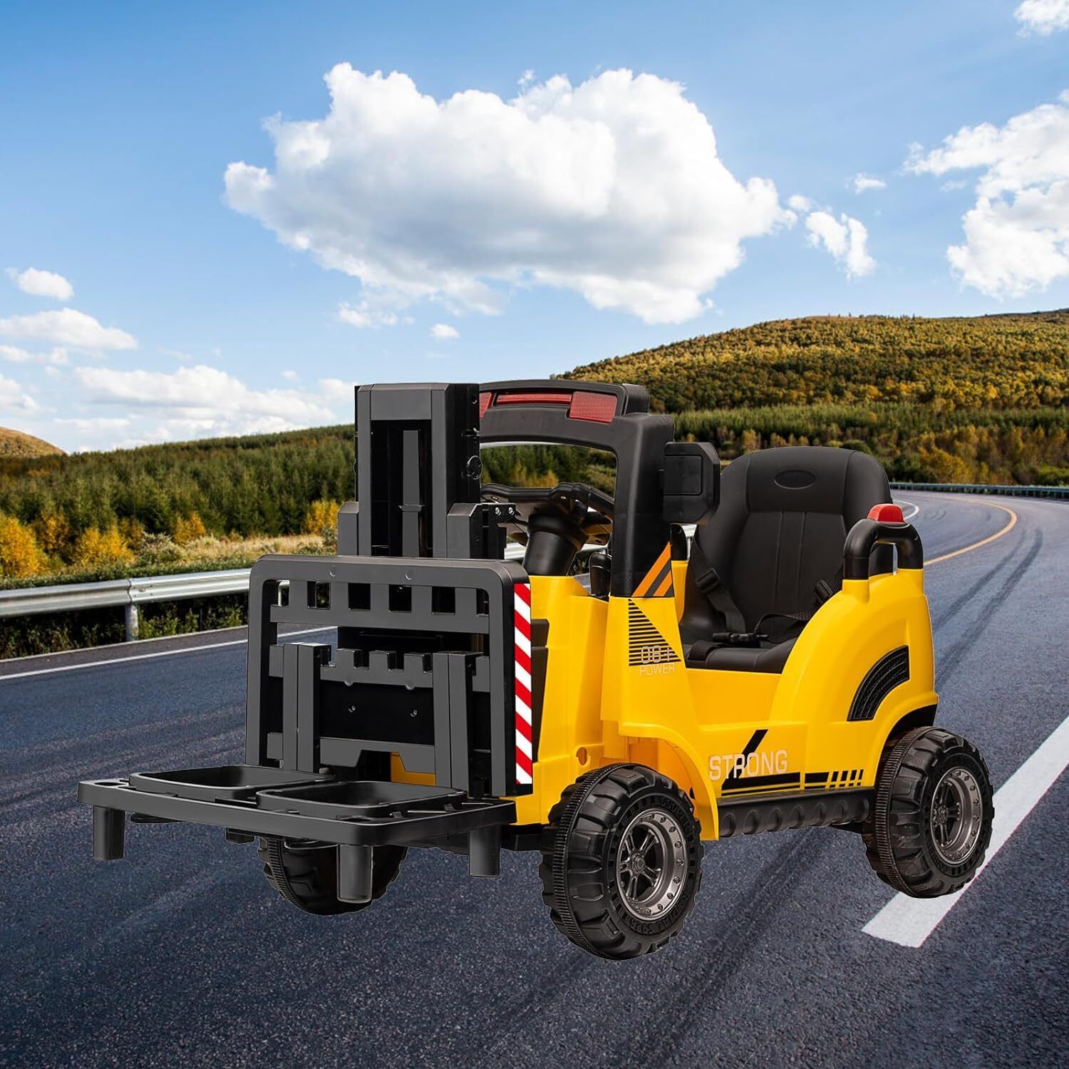 Electric Ride-On Forklift for Kids with Remote Control - 2 Speed Options for Boys and Girls