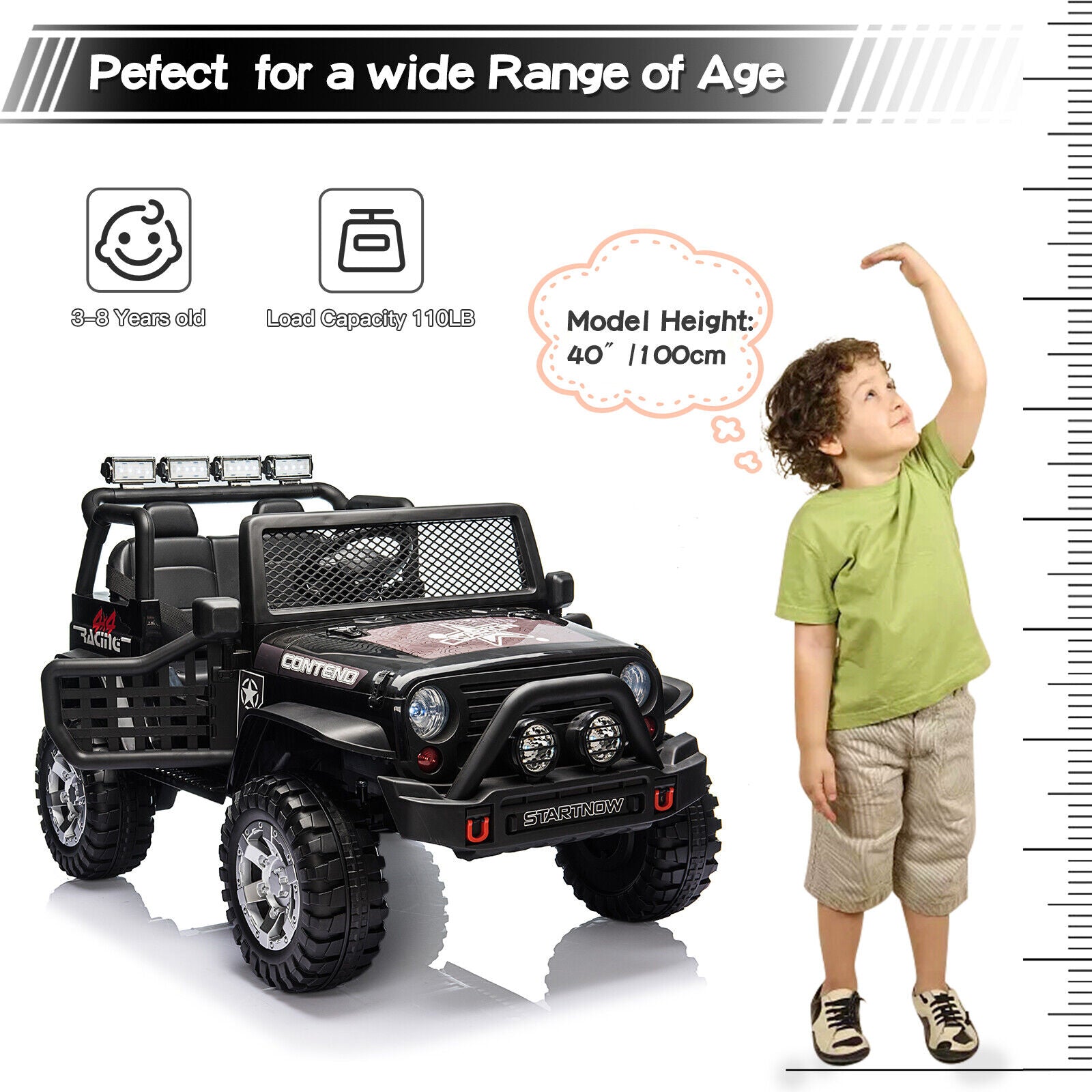 Electric Ride-On Jeep Truck Excavator ATV for Kids with Remote Control - Perfect Gift for Young Adventurers