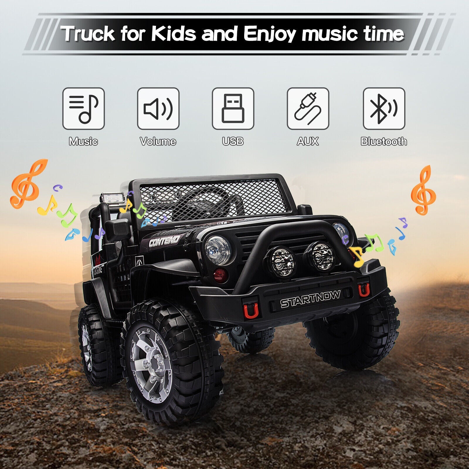 Electric Ride-On Jeep Truck Excavator ATV for Kids with Remote Control - Perfect Gift for Young Adventurers