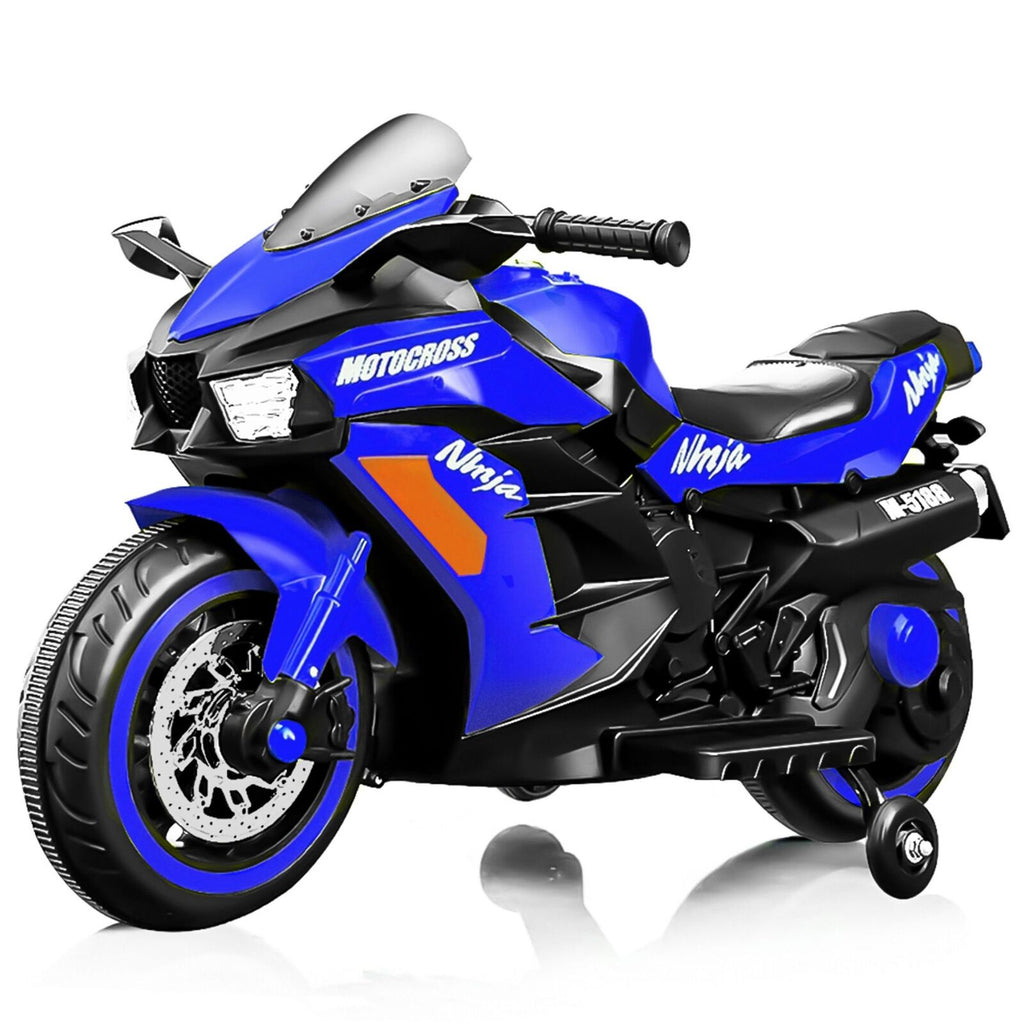 Electric Ride-On Motorbike for Kids - 12V Rechargeable 2-Wheel Car