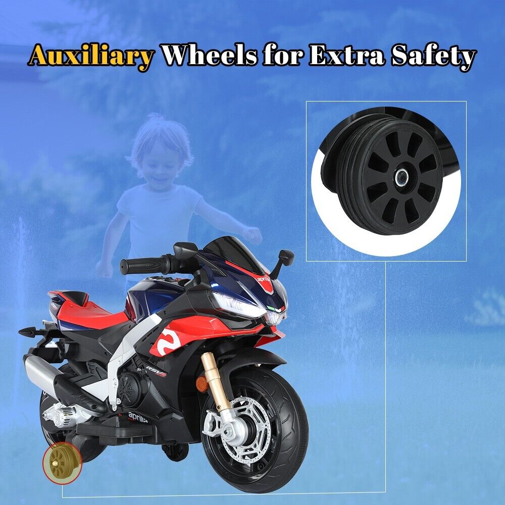 Electric Ride-On Motorbike for Kids Ages 1-4 with Bluetooth and MP3 Compatibility