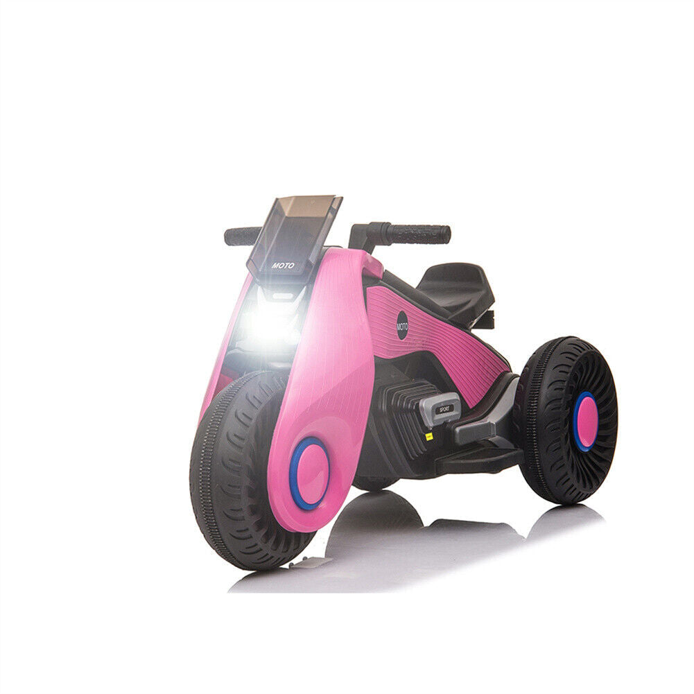 Electric Ride-On Motorcycle for Kids with Music, Horn, and Headlights - 3 Wheels