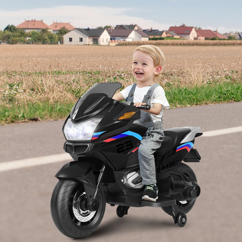 Electric Ride-On Motorcycle Toy for Kids with Headlights and Music