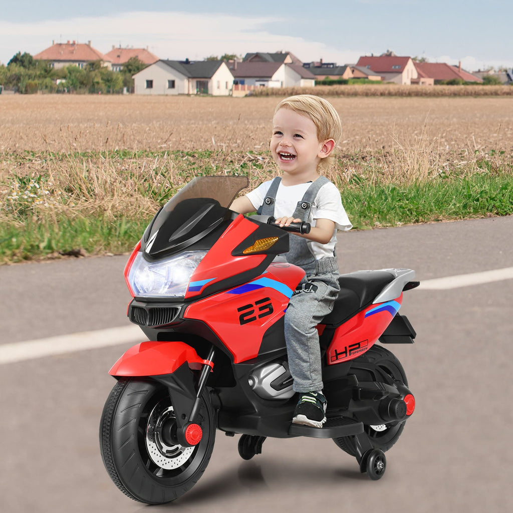 Electric Ride-On Motorcycle Toy for Kids with Headlights and Music