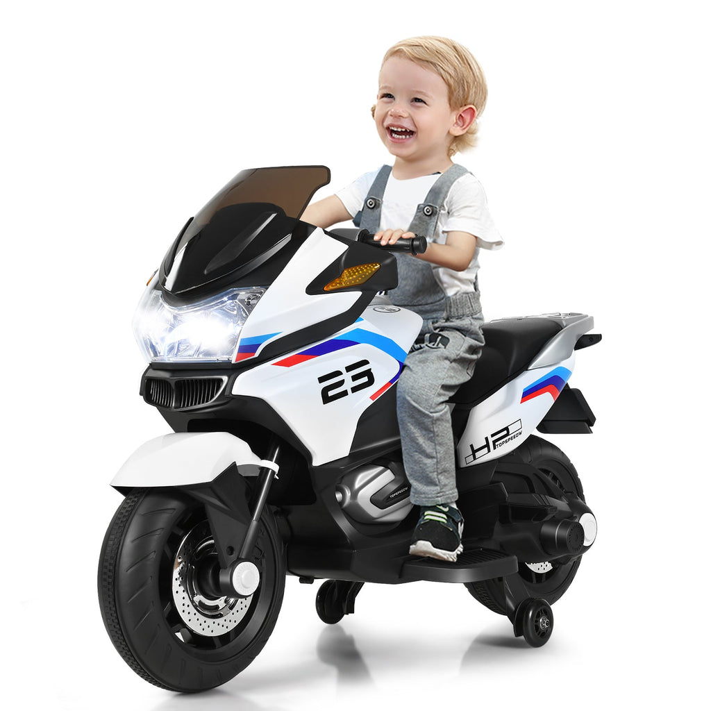 Electric Ride-On Motorcycle Toy for Kids with Headlights and Music
