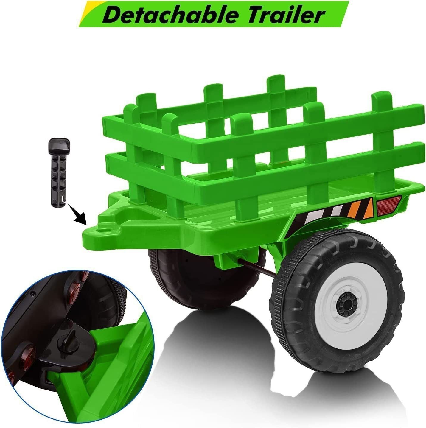 Electric Ride-On Toy Truck for Kids with Bluetooth MP3 and Remote Control - 12V