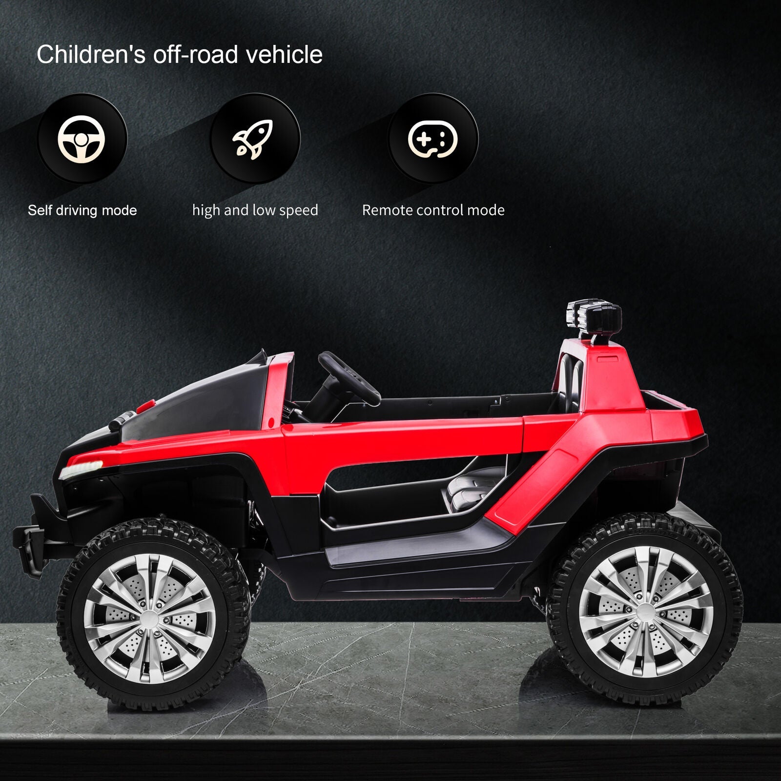Electric Ride-On Truck for Kids with Remote Control, Bluetooth MP3, and Gift Option - 24V