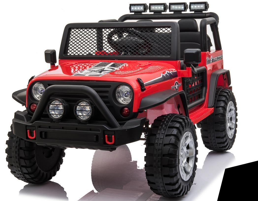 Electric Ride-On Truck for Kids with Remote Control, LED Lights, 2 Speeds, and MP3 Music