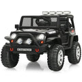 Electric Ride-On Truck for Kids with Remote Control, Lights, and Music - Black