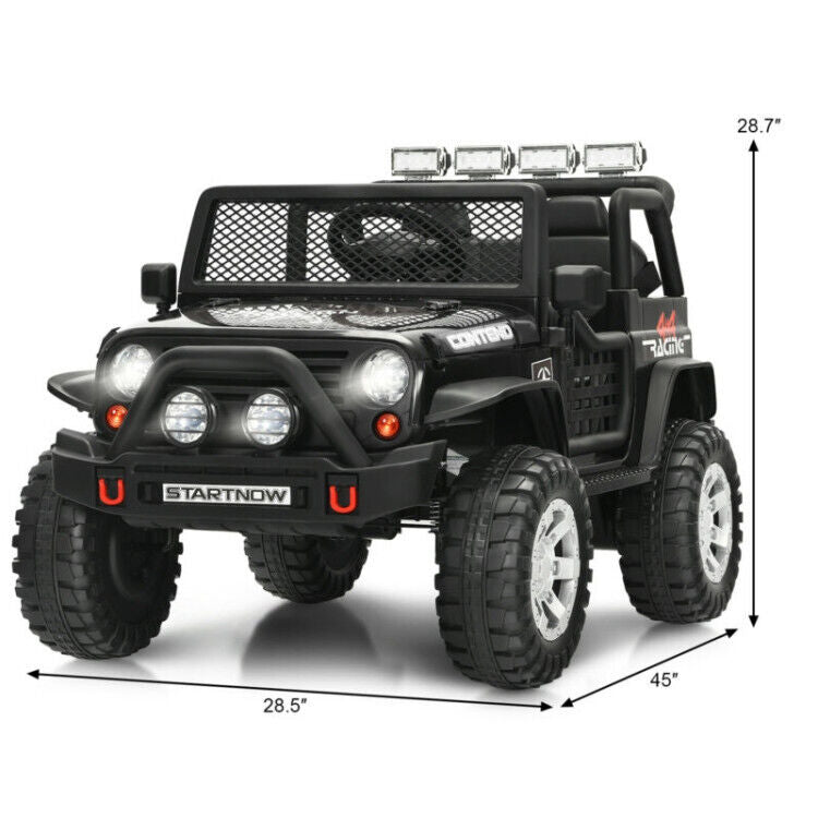 Electric Ride-On Truck for Kids with Remote Control, Lights, and Music - Perfect for Outdoor Fun!