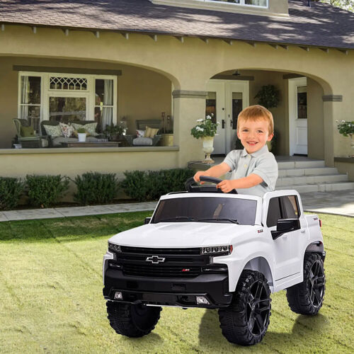 Electric Ride-On Truck for Kids with Remote Control, MP3 and Bluetooth - White