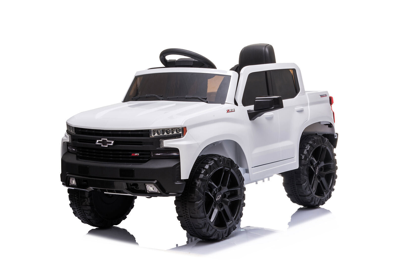 Electric Ride-On Truck for Kids with Remote Control, MP3 and Bluetooth - White