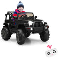 Electric Ride-On Truck for Kids with Remote Control, MP3 Player, and LED Lights - Black