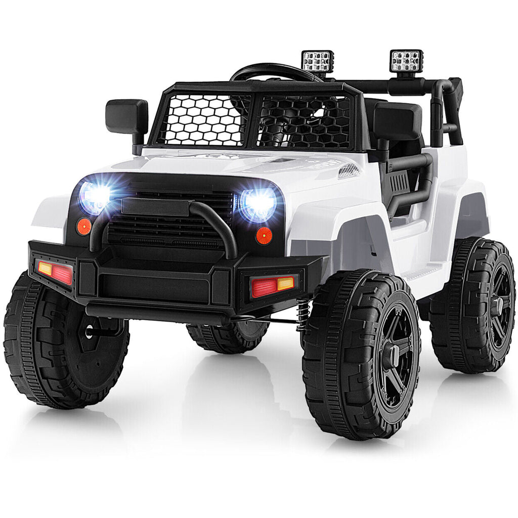 Electric Ride-On Truck for Kids with Remote Control, Music, and Lights - 12V
