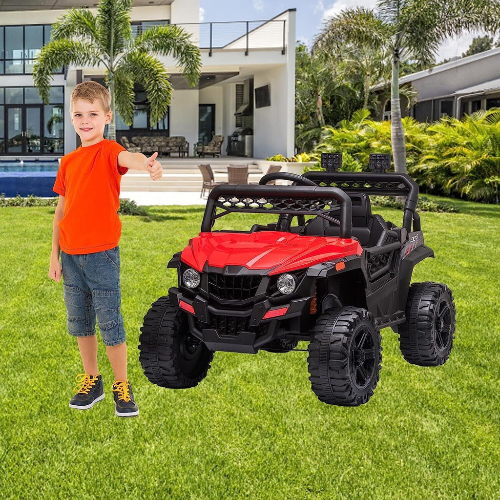 Electric Ride-On Truck for Kids with Seat Belt and Remote Control - 12V US Model