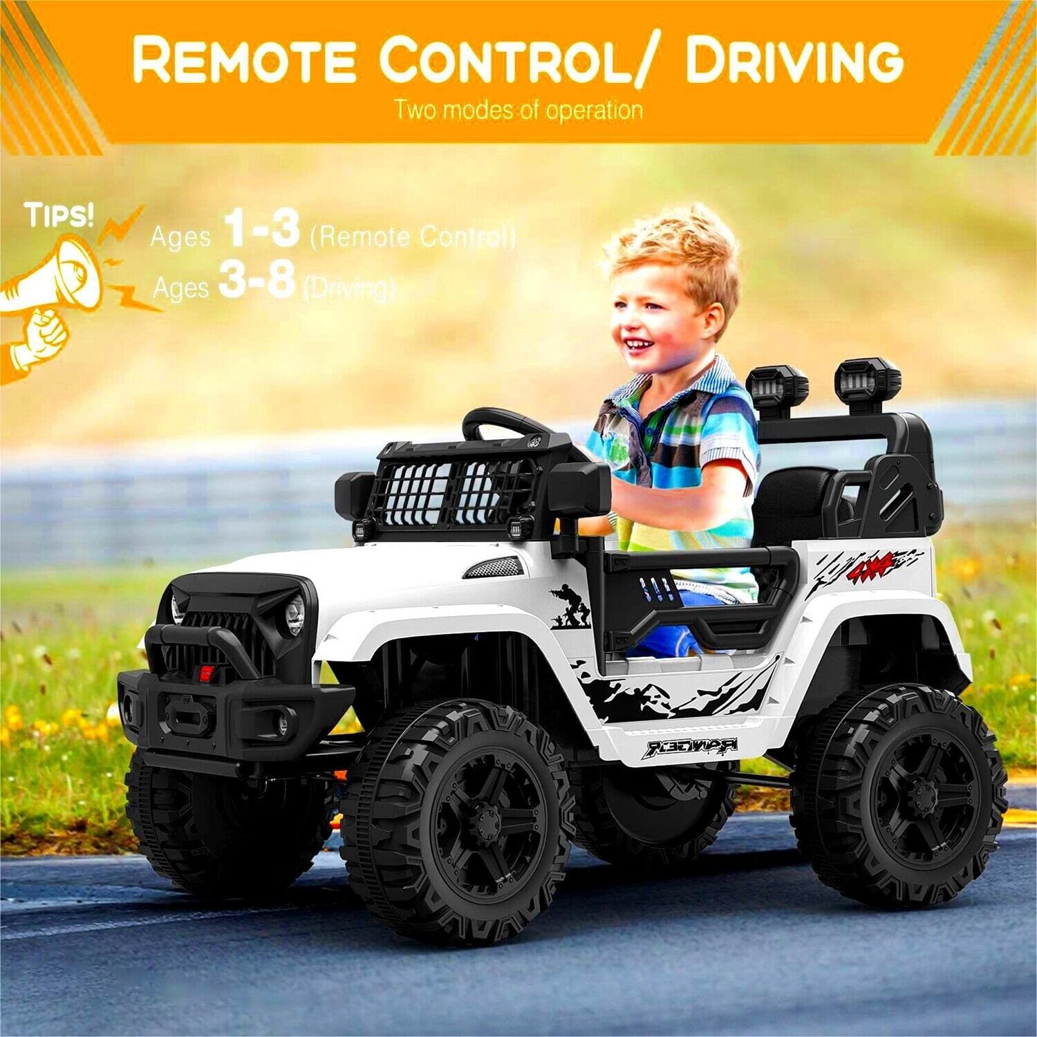 Fun and Exciting 12V Ride-On Truck Car Toys for Kids Ages 3-8 with Remote Control