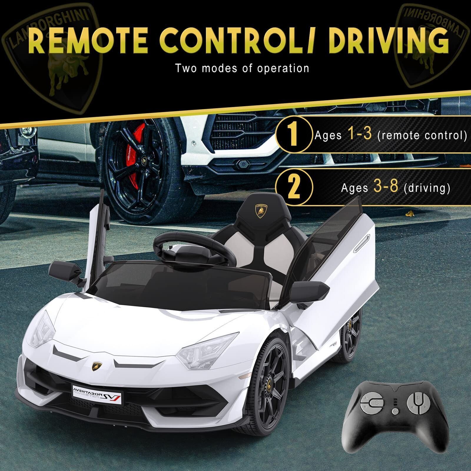 Electric Sport Car Toy for Kids with LED Lights - Perfect Xmas Gift!