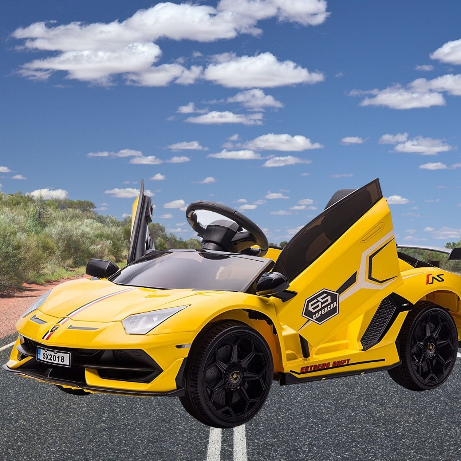 Licensed Lamborghini Electric Ride-On Car for Kids - Perfect Xmas or Bday Gift for Boys and Girls!