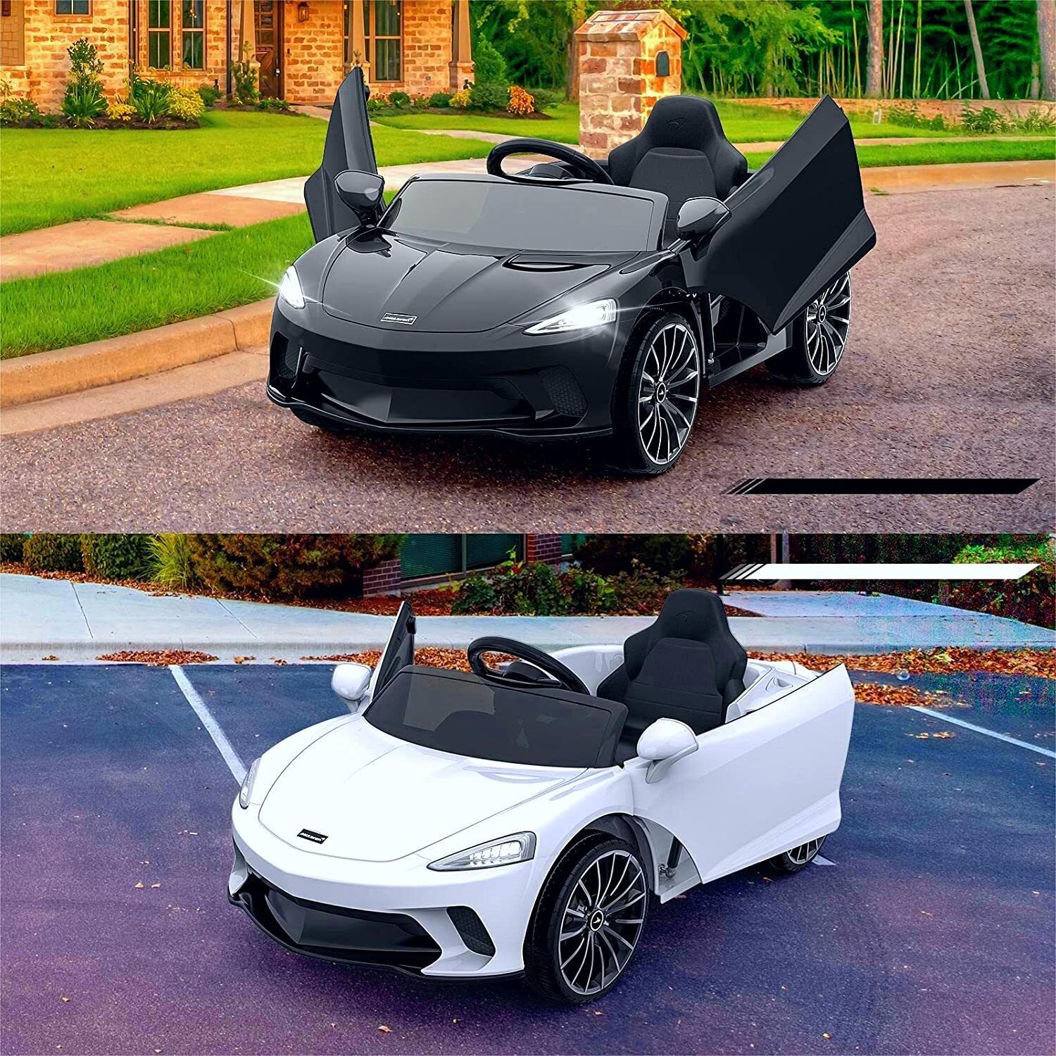 Electric Sports Car Ride-On Toy with LED Lights and MP3 Player - 12V, 1 Seat, Hydraulic Doors - Perfect Gift for Kids