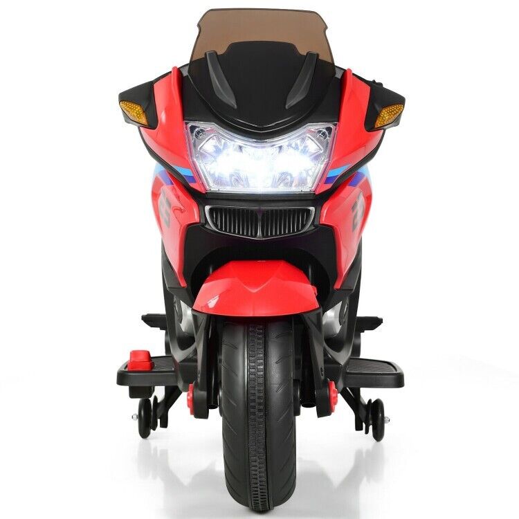 Electric Toddler Motor Bike with 12V Battery and Training Wheels for Outdoor Fun